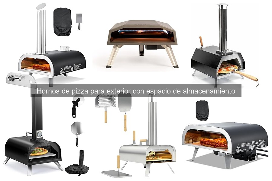 Precios de hornos de pizza exteriores con espacio de almacenamiento