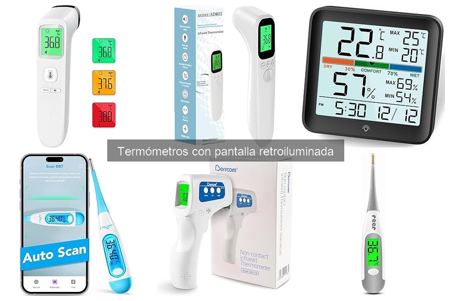 Problemas comunes con termómetros de pantalla retroiluminada