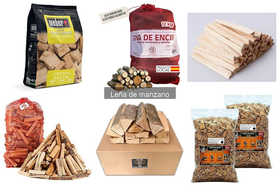 ¿Qué es la leña de manzano y sus usos en cocina exterior?
