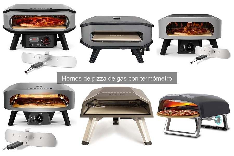 ¿Qué es un horno de pizza de gas con termómetro?