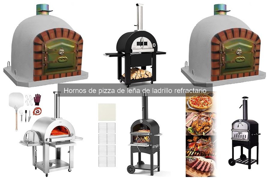 Qué es un horno de pizza de leña de ladrillo refractario