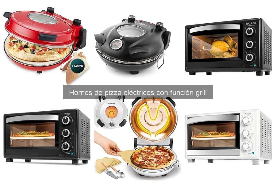 ¿Qué es un horno de pizza eléctrico con función grill?