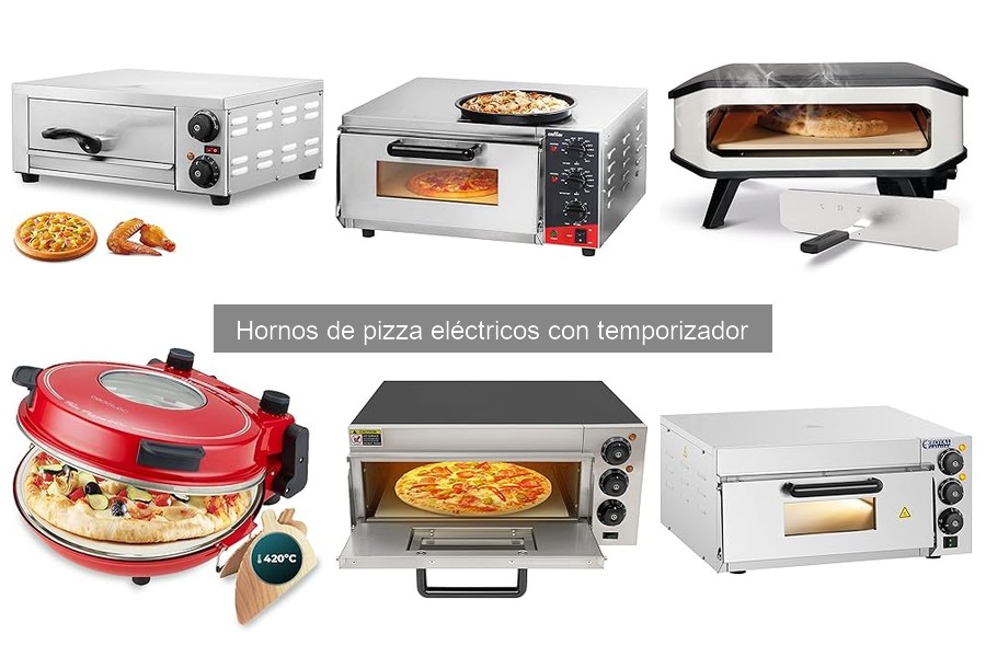 ¿Qué es un horno de pizza eléctrico con temporizador?