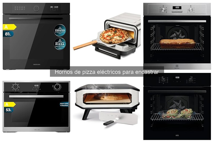 ¿Qué es un horno de pizza eléctrico para encastrar?