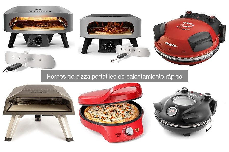 ¿Qué es un horno de pizza portátil de calentamiento rápido?