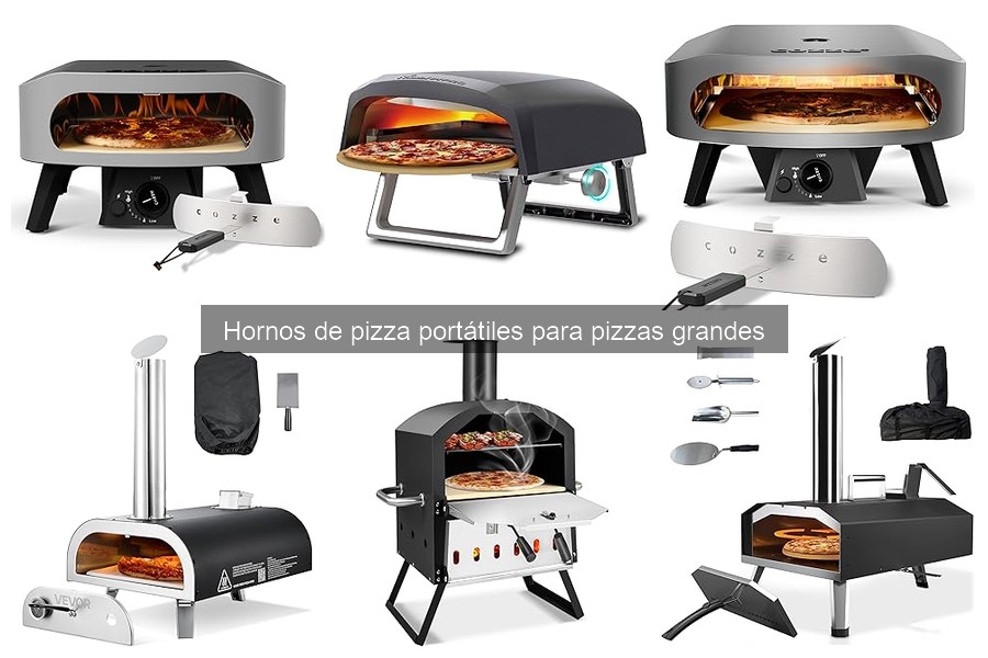 ¿Qué es un horno de pizza portátil para pizzas grandes?