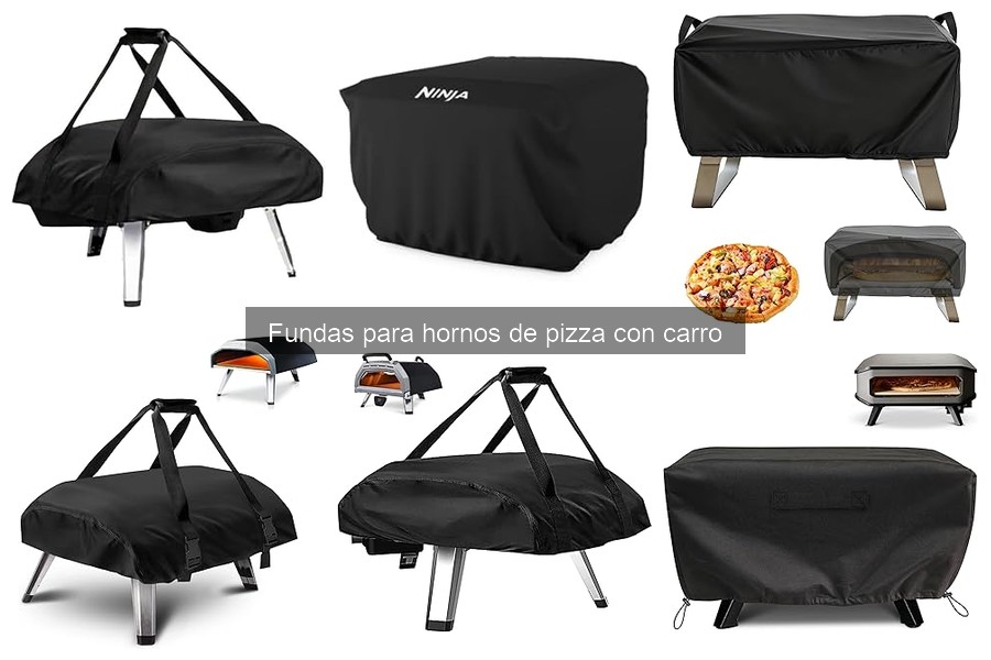 ¿Qué es una funda para horno de pizza con carro?