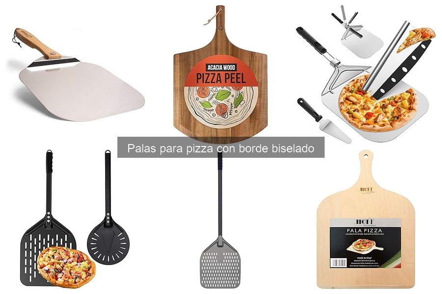 ¿Qué es una pala para pizza con borde biselado?