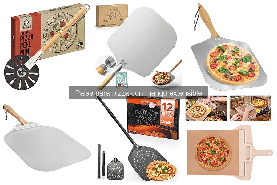 ¿Qué es una pala para pizza con mango extensible?