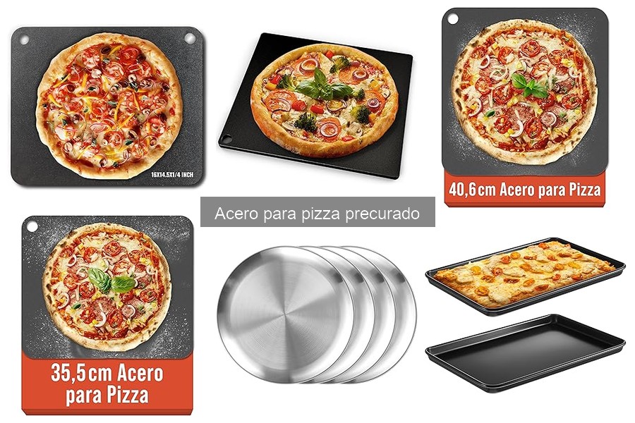 ¿Qué grosor de acero precurado es ideal para hacer pizza?