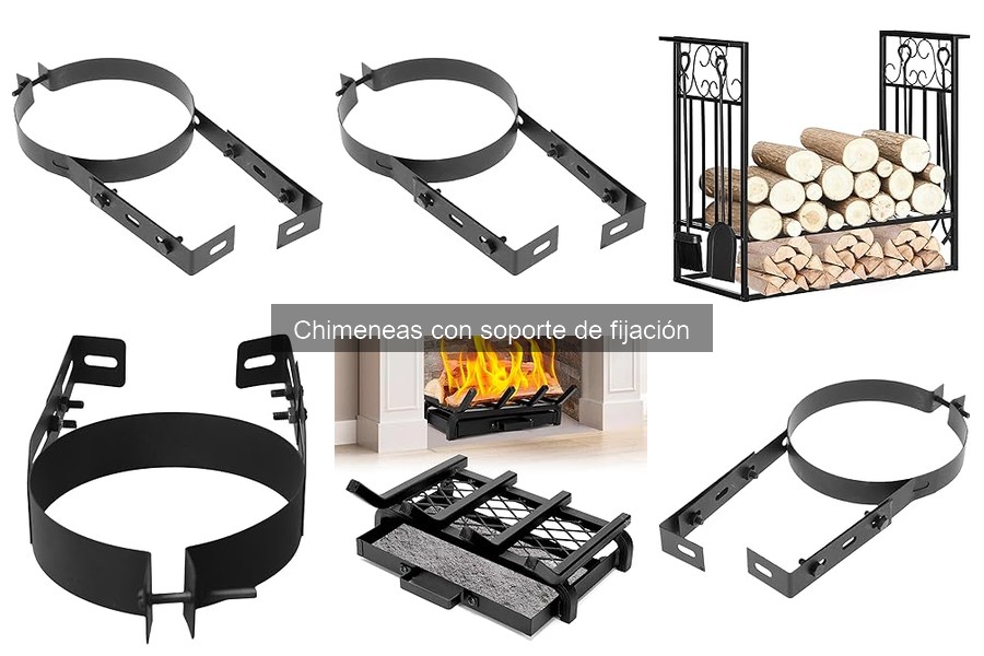 ¿Qué son las chimeneas con soporte de fijación?