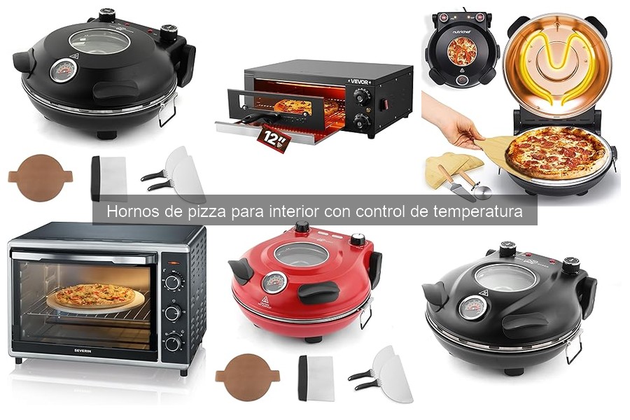 ¿Qué son los hornos de pizza para interior con control de temperatura?