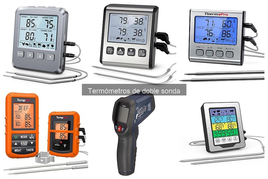 Recetas deliciosas con termómetros de doble sonda para cocinar al aire libre