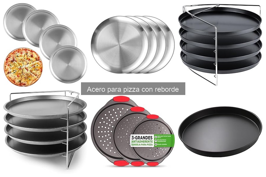 Recetas deliciosas para acero para pizza con reborde
