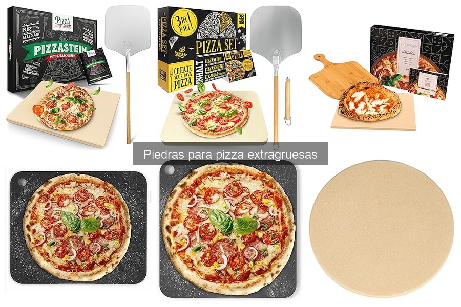 Recetas deliciosas para piedras de pizza extragruesas