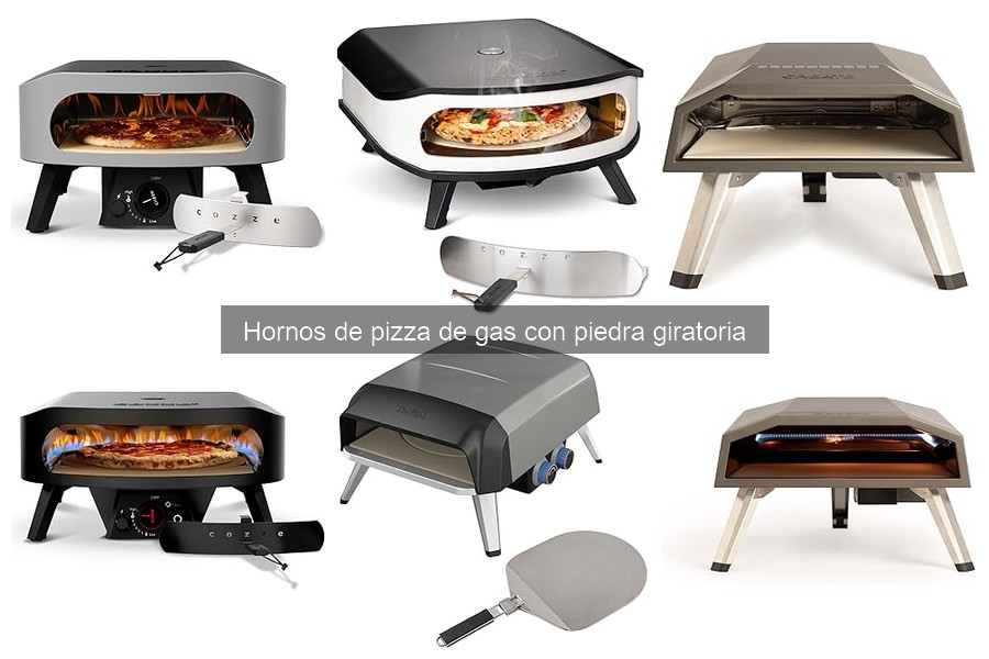 ** Recetas fáciles para horno de pizza de gas con piedra giratoria
