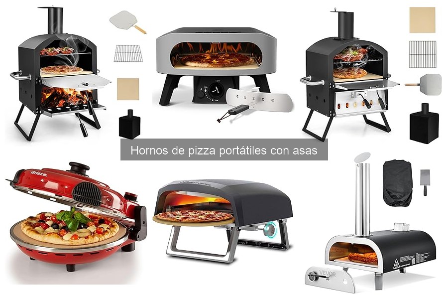 Recetas Fáciles para Horno de Pizza Portátil con Asas