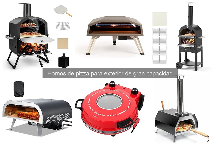 Recetas ideales para hornos de pizza de exterior de gran capacidad