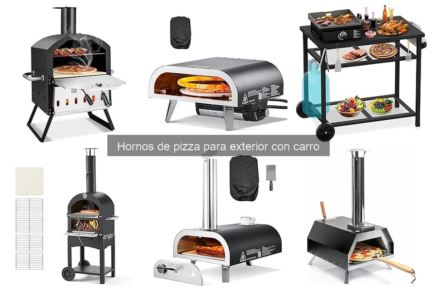 Seguridad en hornos de pizza para exterior con carro