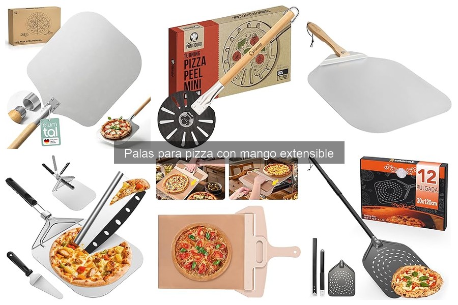 Tamaño ideal de pala de pizza con mango extensible