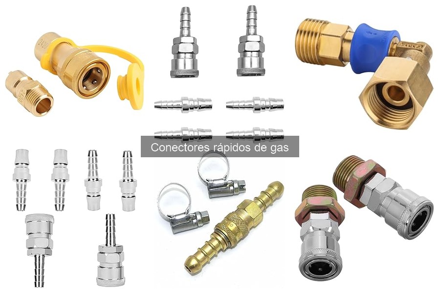Tipos de conectores rápidos de gas y sus usos
