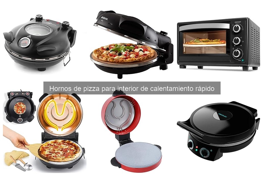 Tipos de hornos de pizza interior de calentamiento rápido