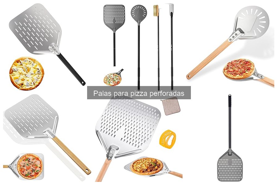 Tipos de palas para pizza perforadas: materiales y tamaños
