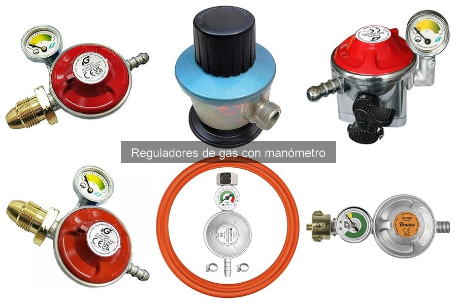 Tipos de reguladores de gas con manómetro para cocina exterior