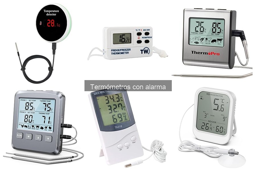 Tipos de termómetros con alarma para cocina y sus usos