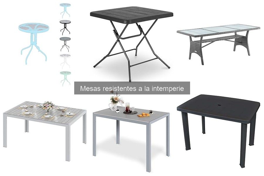 ** Ventajas de usar mesas resistentes a la intemperie